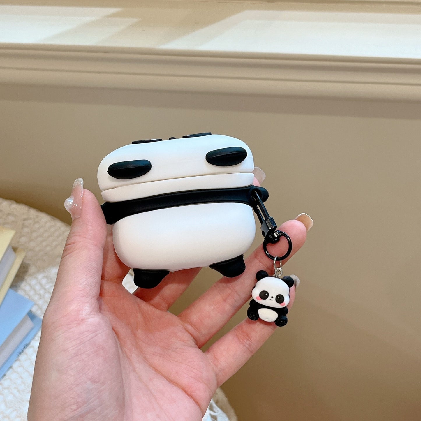 Panda Airpods Case For Apple Airpods 1 2Pro 3 4 Silicone Cute Cover with Charms