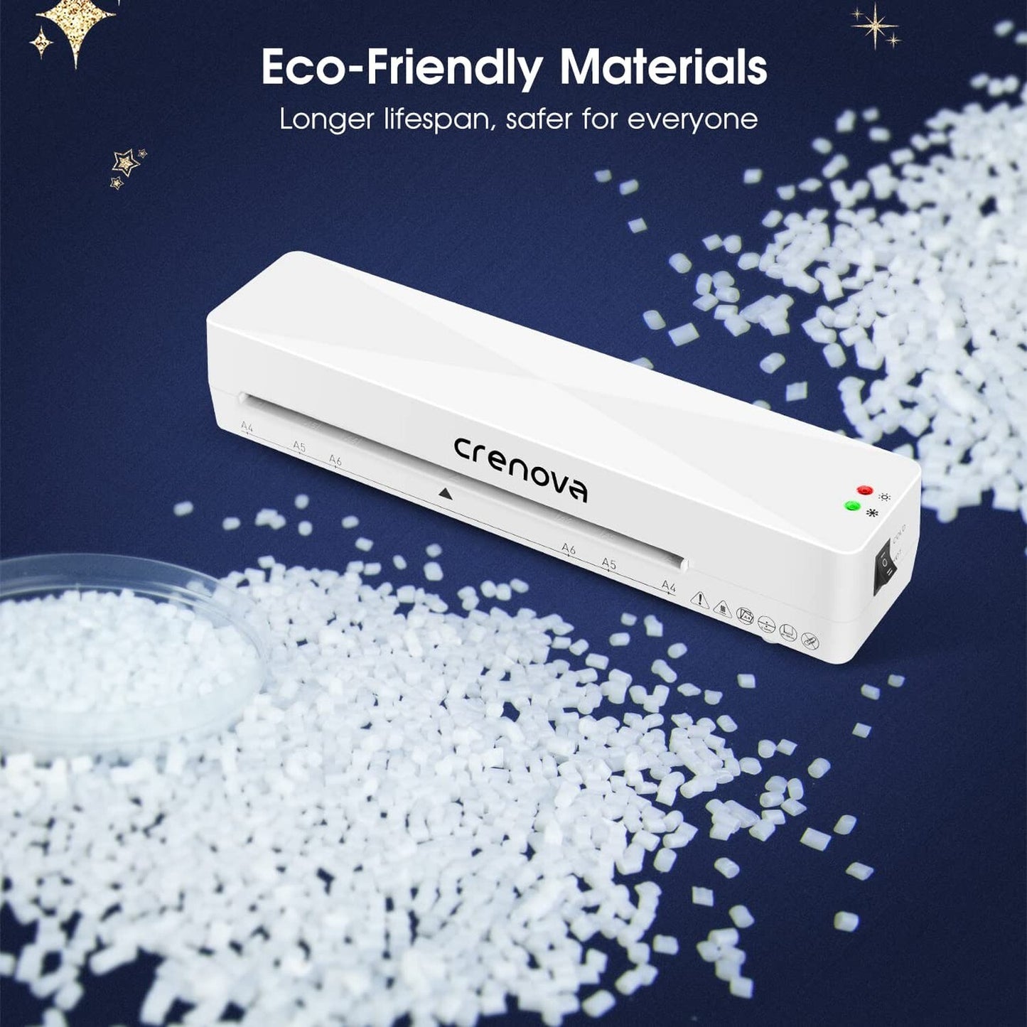 Crenova A4 Laminator Machine 9 Inch Thermal Laminator with Paper Cutter Corne...