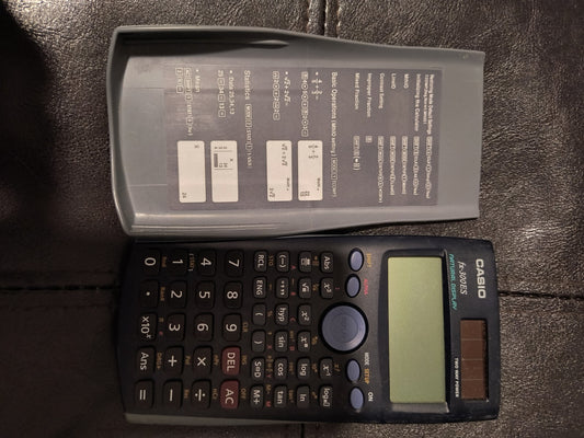 CASIO fx-300MS S-V.P.A.M. Dual Power Scientific Calculator & Cover & References