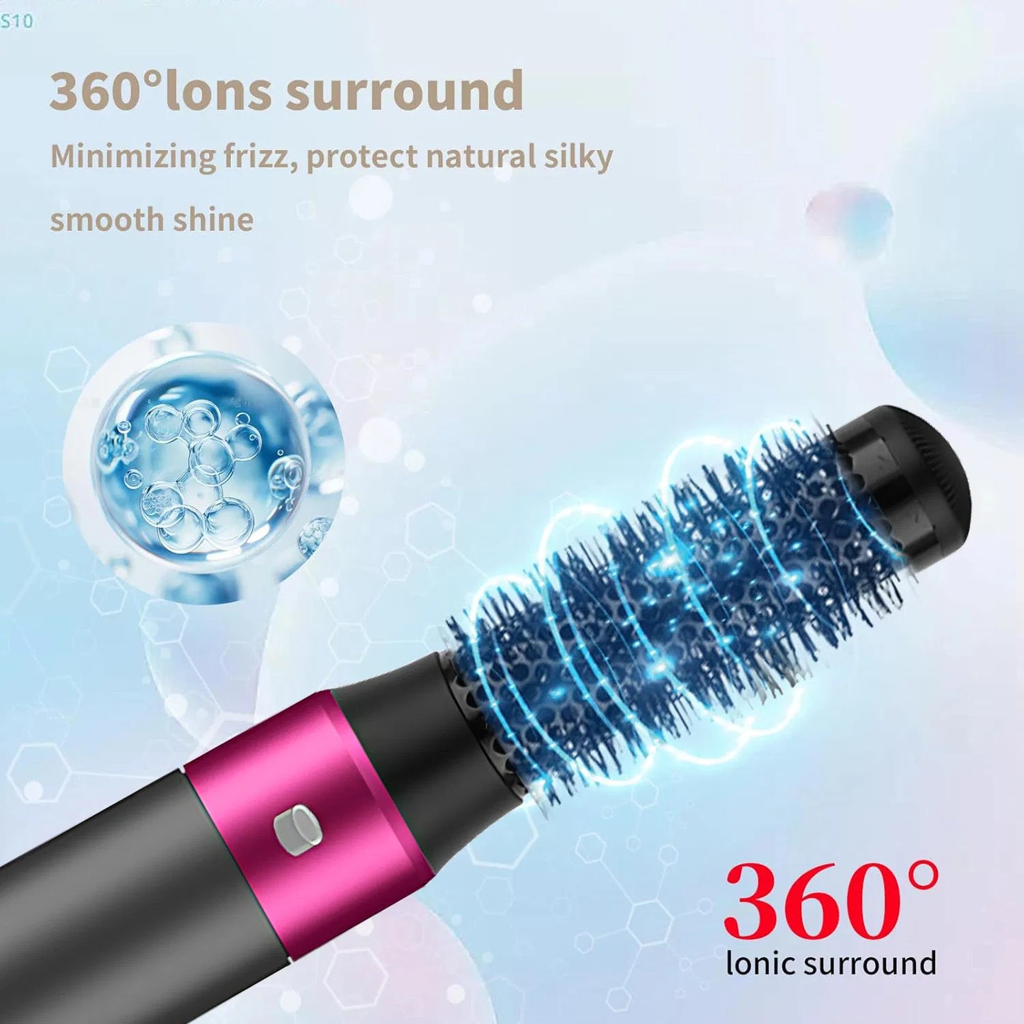 5 In 1 Hair Dryer Brush Kit, Blow Dryer Brush For Drying, Straightening, Volumiz