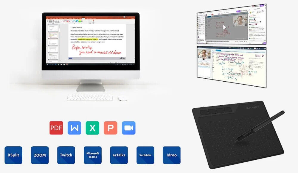 S620 6.5x4 Inch Anime Digital Graphic Tablet Art Writing Board for Drawing &Game