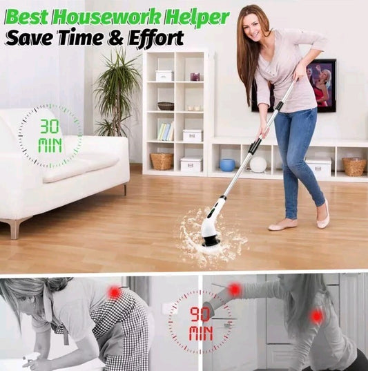 9IN1 Electric Spin Scrubber Cordless Power Cleaning Brush Rechargeable Cleaner