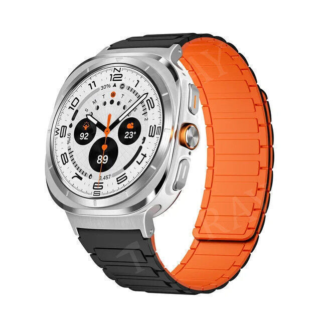 Quick Fit Silicone Band for Samsung Galaxy Watch Ultra 47mm Magnetic Loop Strap
