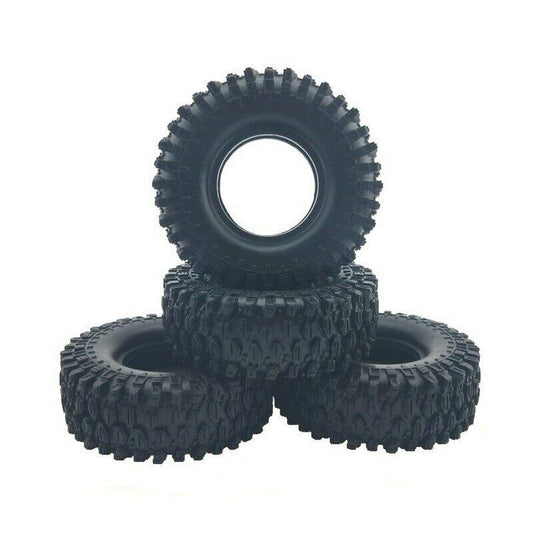 4PCS 1.9 Inch 108/120MM RC Crawler Tires For 1/10 SCX10 90046 D90 RC4WD TRX-4
