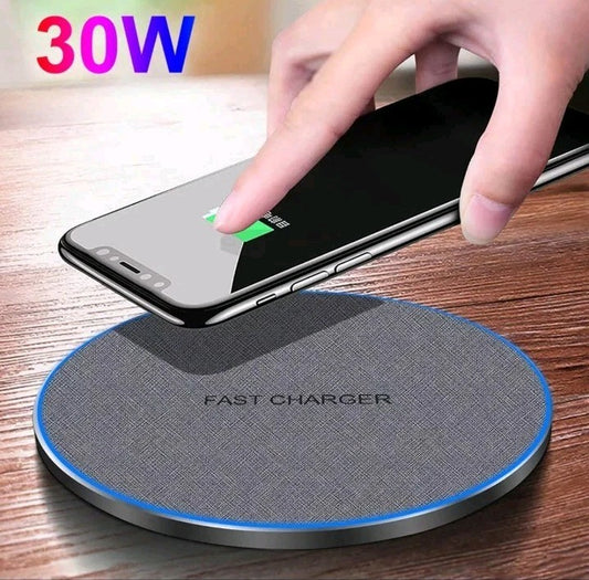 US 30W Wireless Charger Charging Pad Mat For iPhone 16 15 Pro Max 14 13 12 XS XR