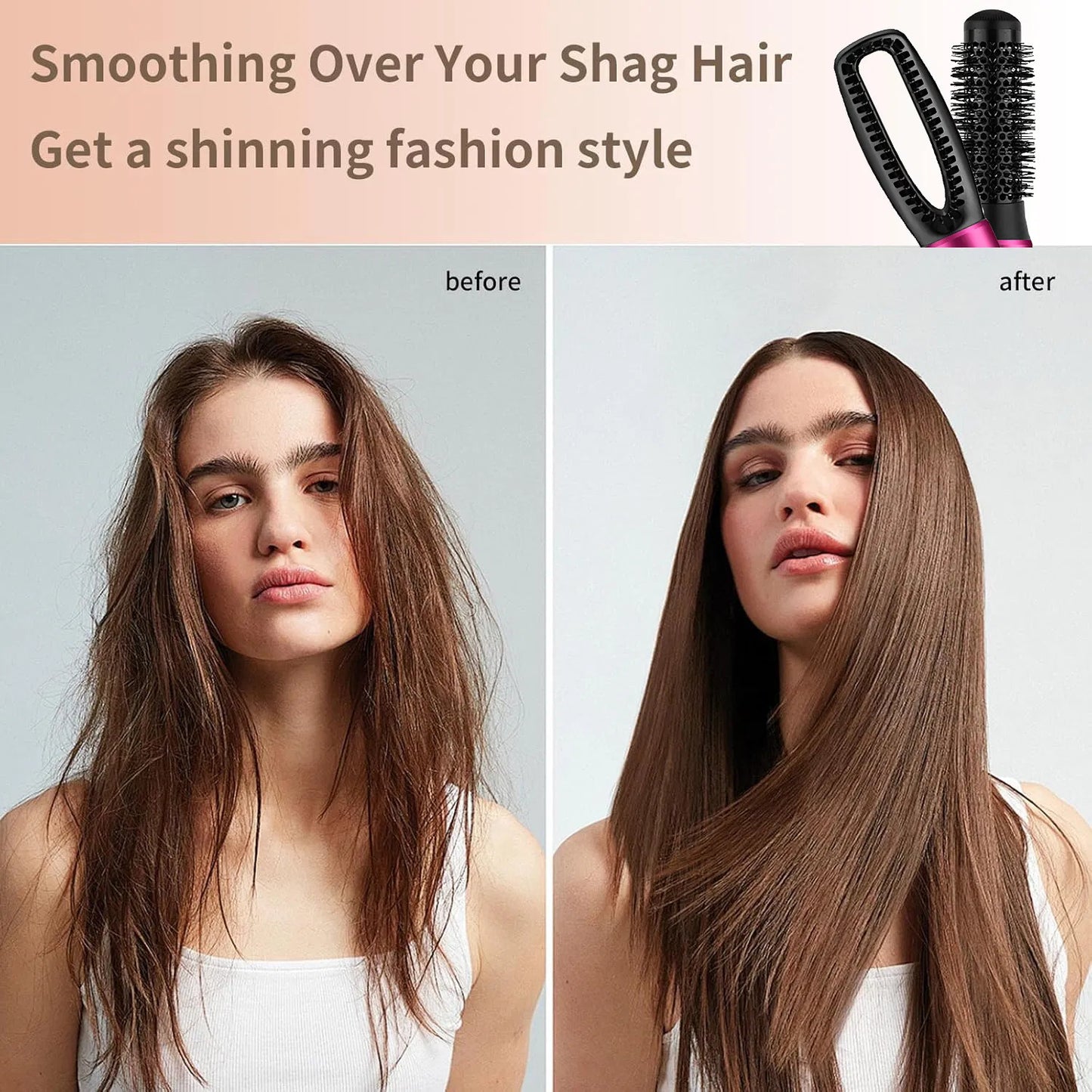 5 In 1 Hair Dryer Brush Kit, Blow Dryer Brush For Drying, Straightening, Volumiz