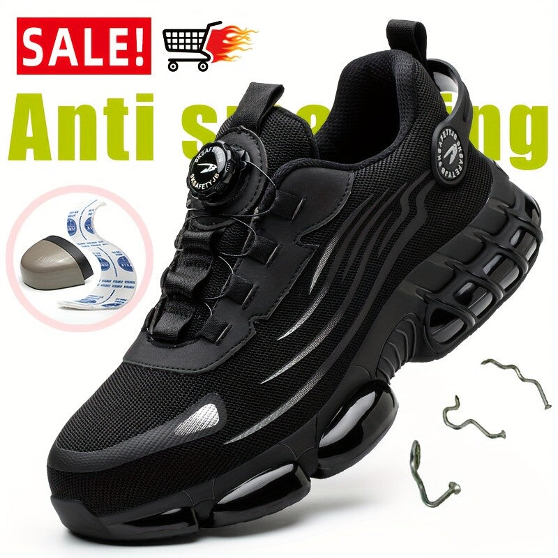 Best Indestructible Safety Work Shoes Steel Toe Breathable Work Boots Mens US