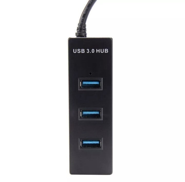 4-Port USB 3.0 Hub Splitter Multi Adapter High Speed For PC Mac Desktop Laptop