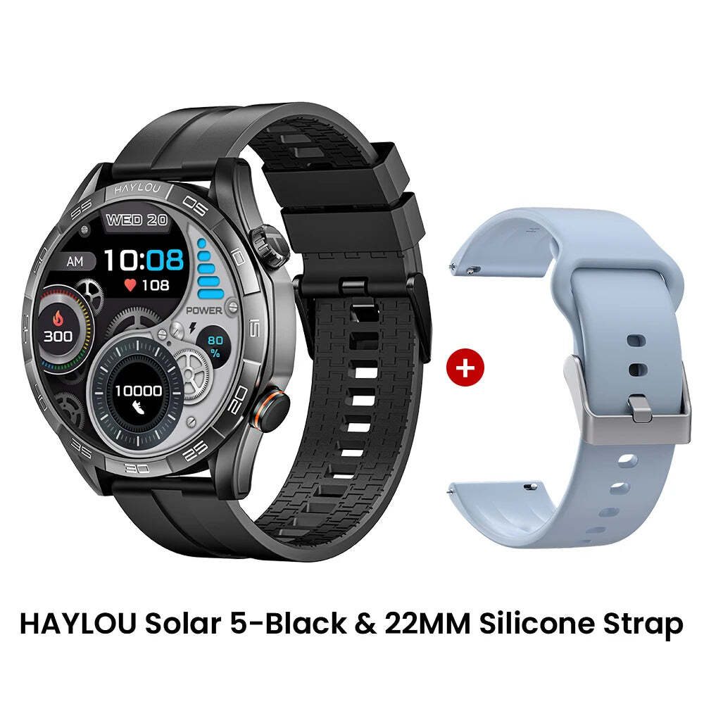 HAYLOU Solar 5 AMOLED Smartwatch with Health Monitoring