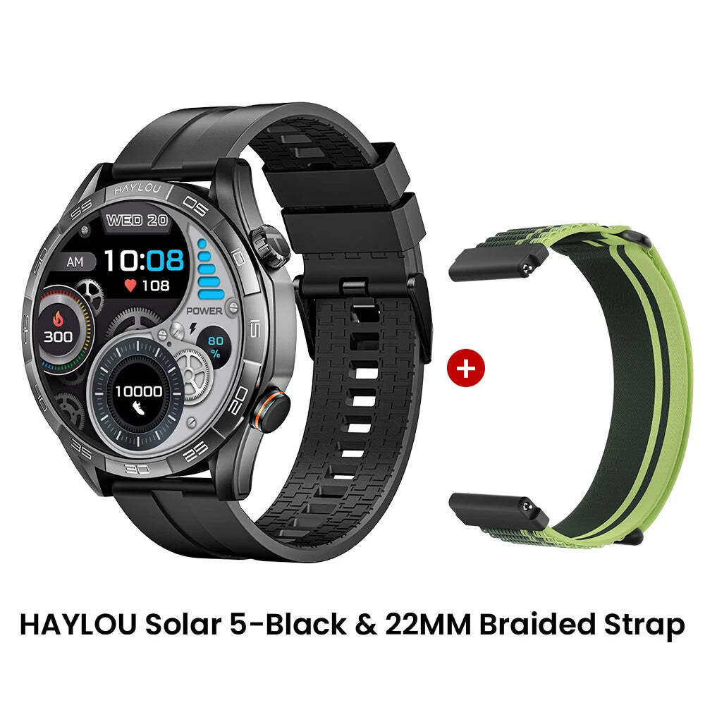 HAYLOU Solar 5 AMOLED Smartwatch with Health Monitoring