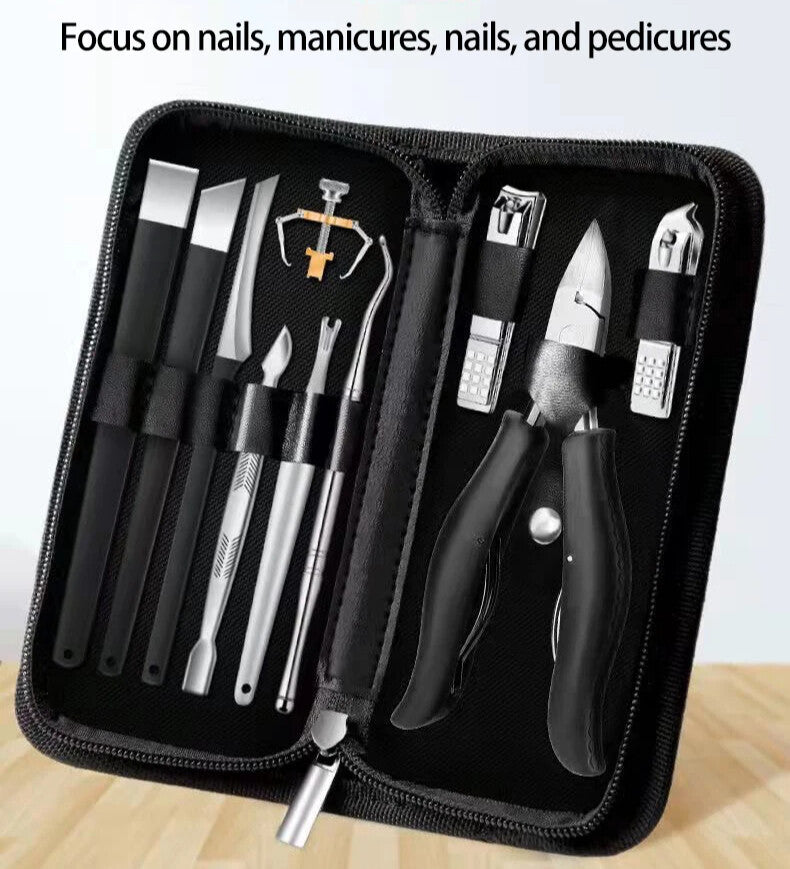 14Pcs Toenail Clippers for Thick Ingrown Toe Nails Heavy Duty Nail Clippers Kit