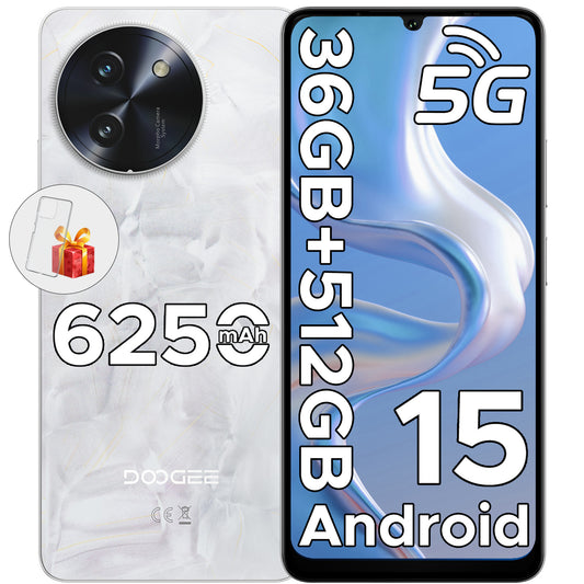 DOOGEE Note 59 Pro+ 5G Android 15 Unlocked Cellphone, 36GB+512GB 6250mAh 6.75"