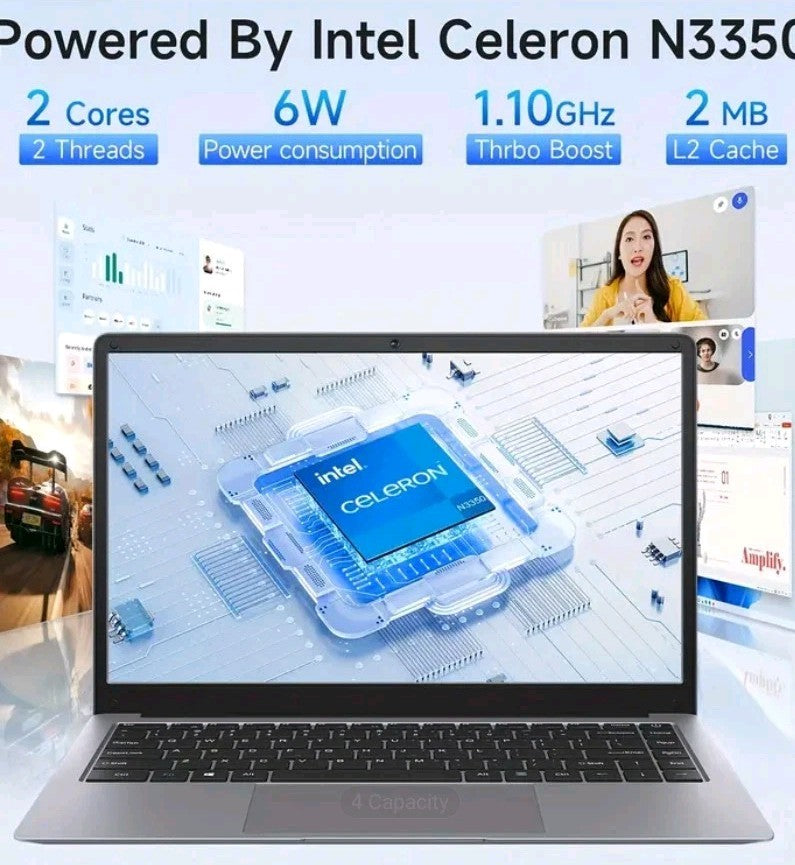 RNRUO 14 Inch Ultra-thin Affordable High-definition 2-in-1 Laptop 16gb 1TB N5095
