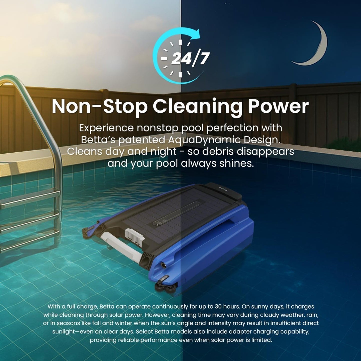 Solar Powered Automatic Robotic Pool Surface Skimmer Cleaner