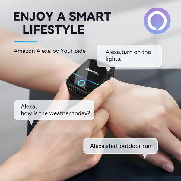 Smart Watch For Men,Alexa Built-in,Fitness Tracker With Heart Rate Sleep SpO2 Mo