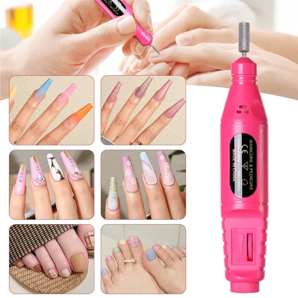 Nail Sander Manicure Pedicure Electric Portable Drill USB Kit