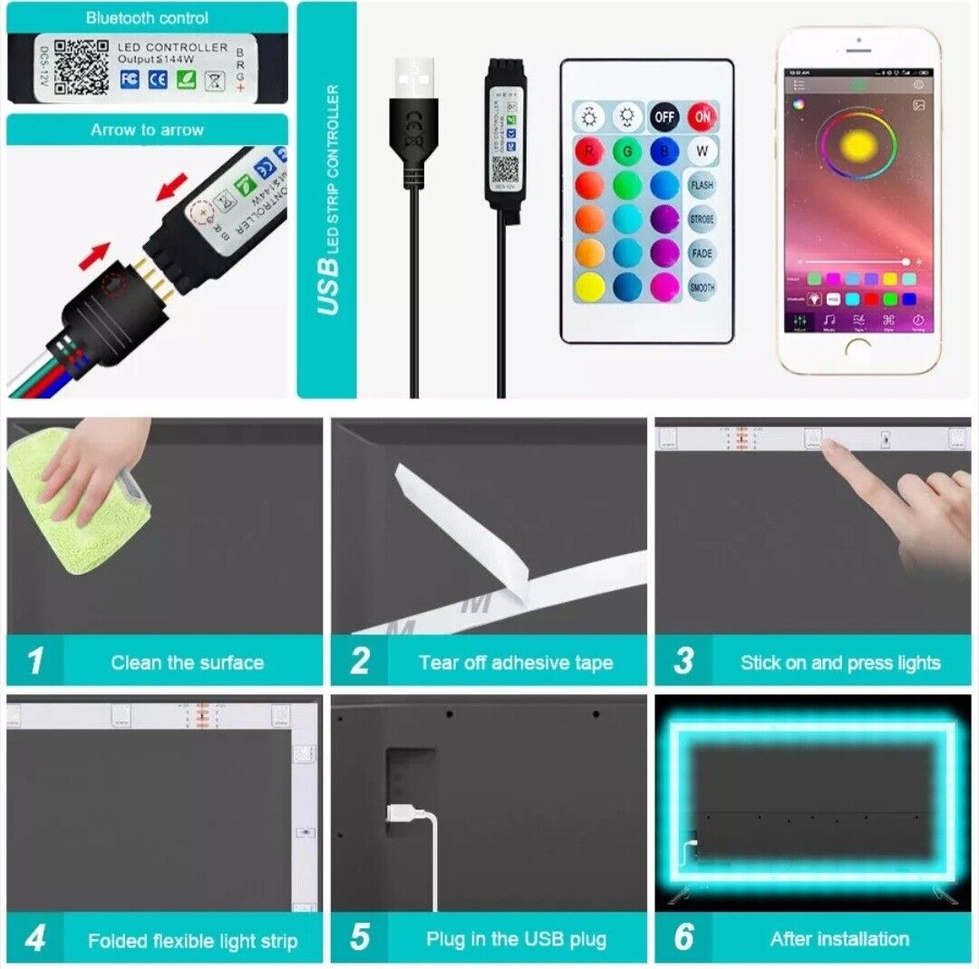 led light led light strip RGB led bluetooth led strip led back light