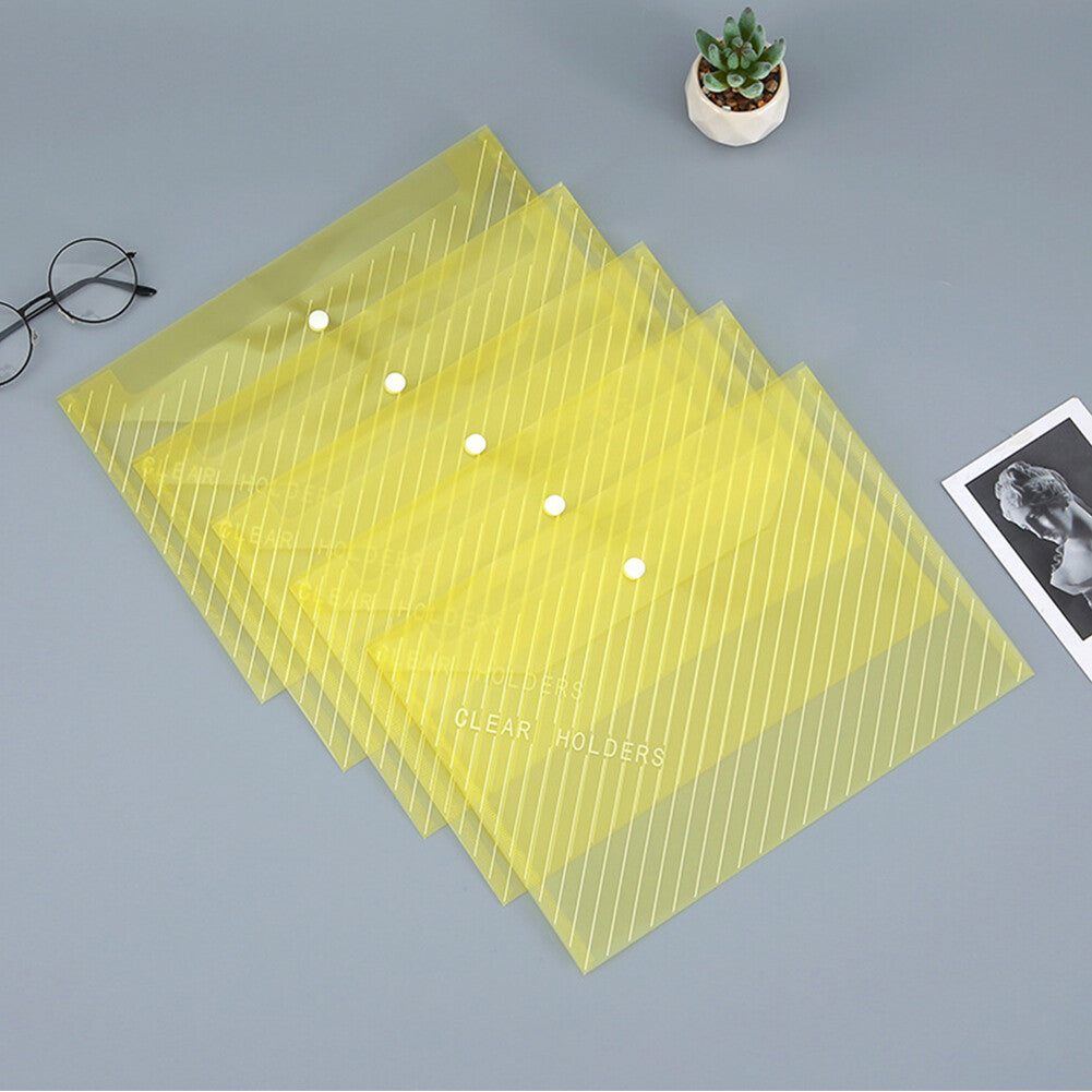 File Folder Plastic A4 Expandable Binder Pocket Perforated Pockets Envelope