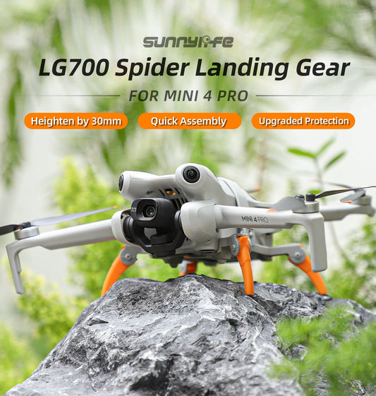 Landing Gear Heightened Spider For DJI Mini 4 Pro Drone Protector Accessories