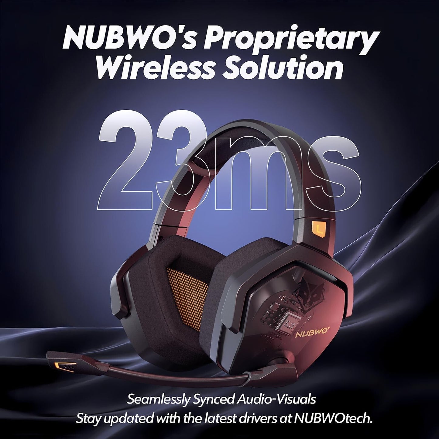 Dual Wireless Gaming Headset with Microphone for PS5, PS4, PC, Mobile, Switch US