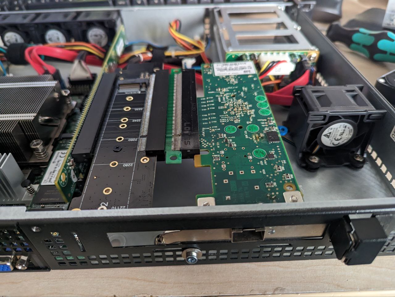 PCIE 4.0 X16 to X8+X4+X4 Splitter Adapter PCIe to 2x M.2 NVME SSD Expansion Card