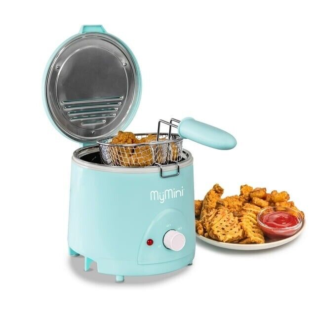 MyMini New 1.5-Quart Deep Fryer, Blue ( NOT SHIP TO CA, CO)