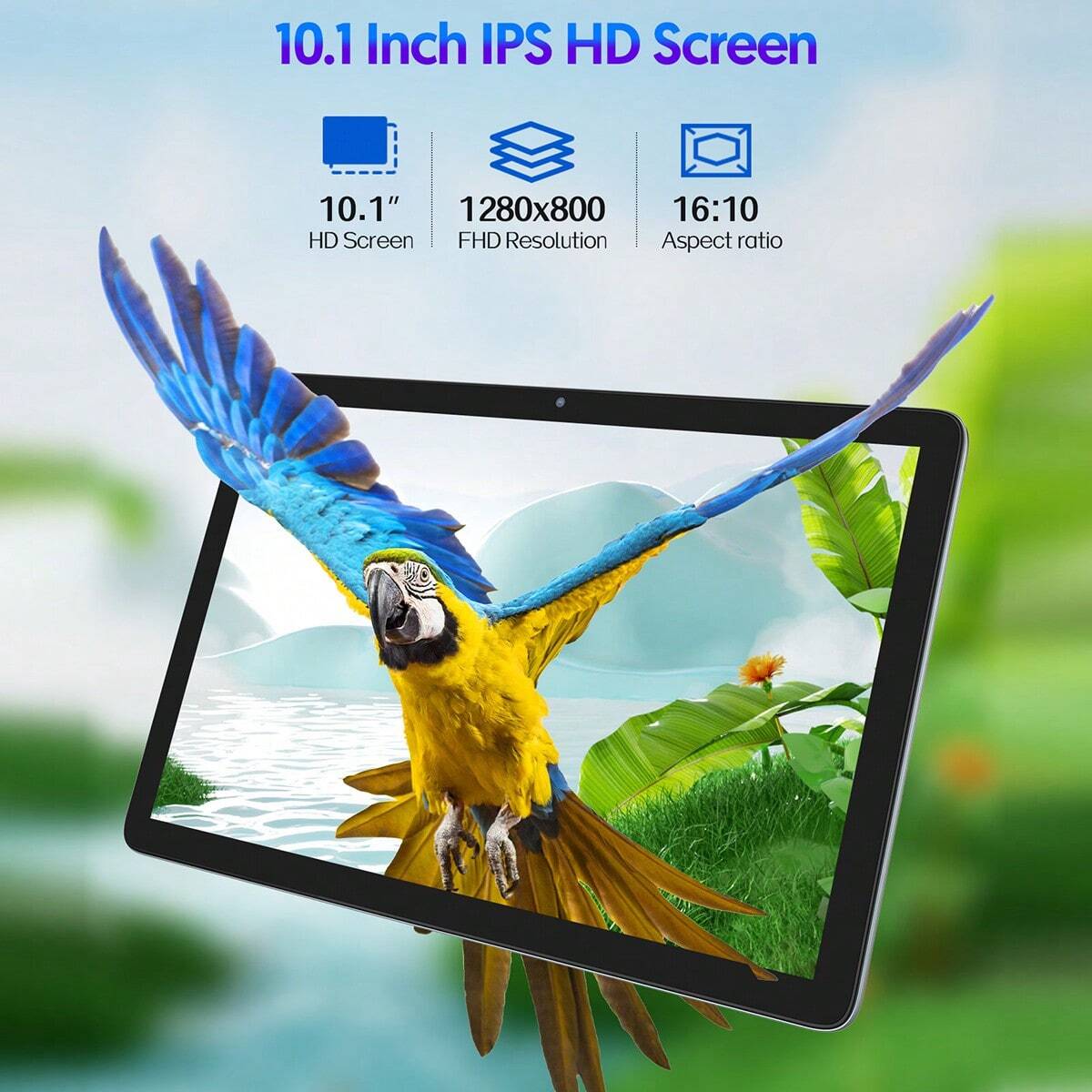 10.1" Android 14 2-in-1 Tablet - 8GB/128GB/1TB, Octa-Core, 8000mAh, 5G WiFi 6