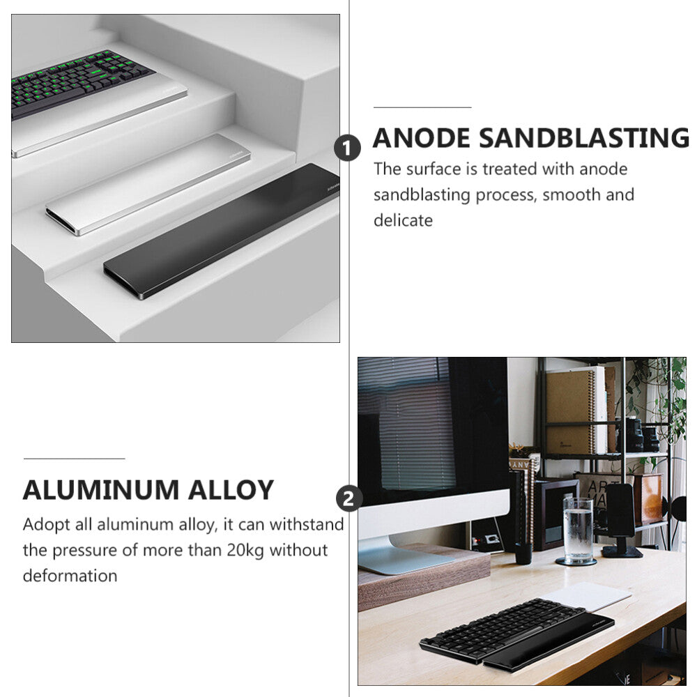 Aluminum Mechanical Keyboard Wrist Hand Rest Alloy 87 Keys Keyboard Hand Support