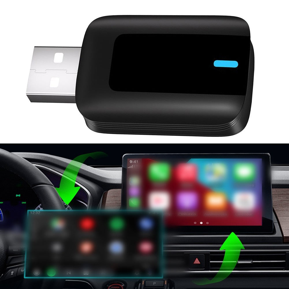 Convert Wired For CarPlay to Wireless with 2 in 1 Adapter for Android Auto