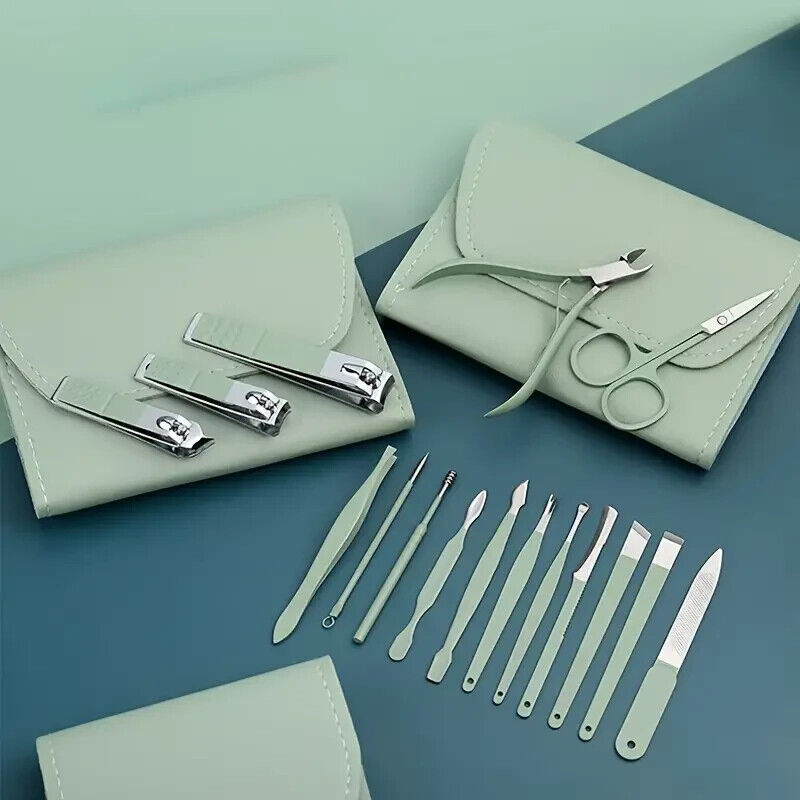 Stainless Steel Nail Clippers Manicure and Pedicure Tool Set for Travel