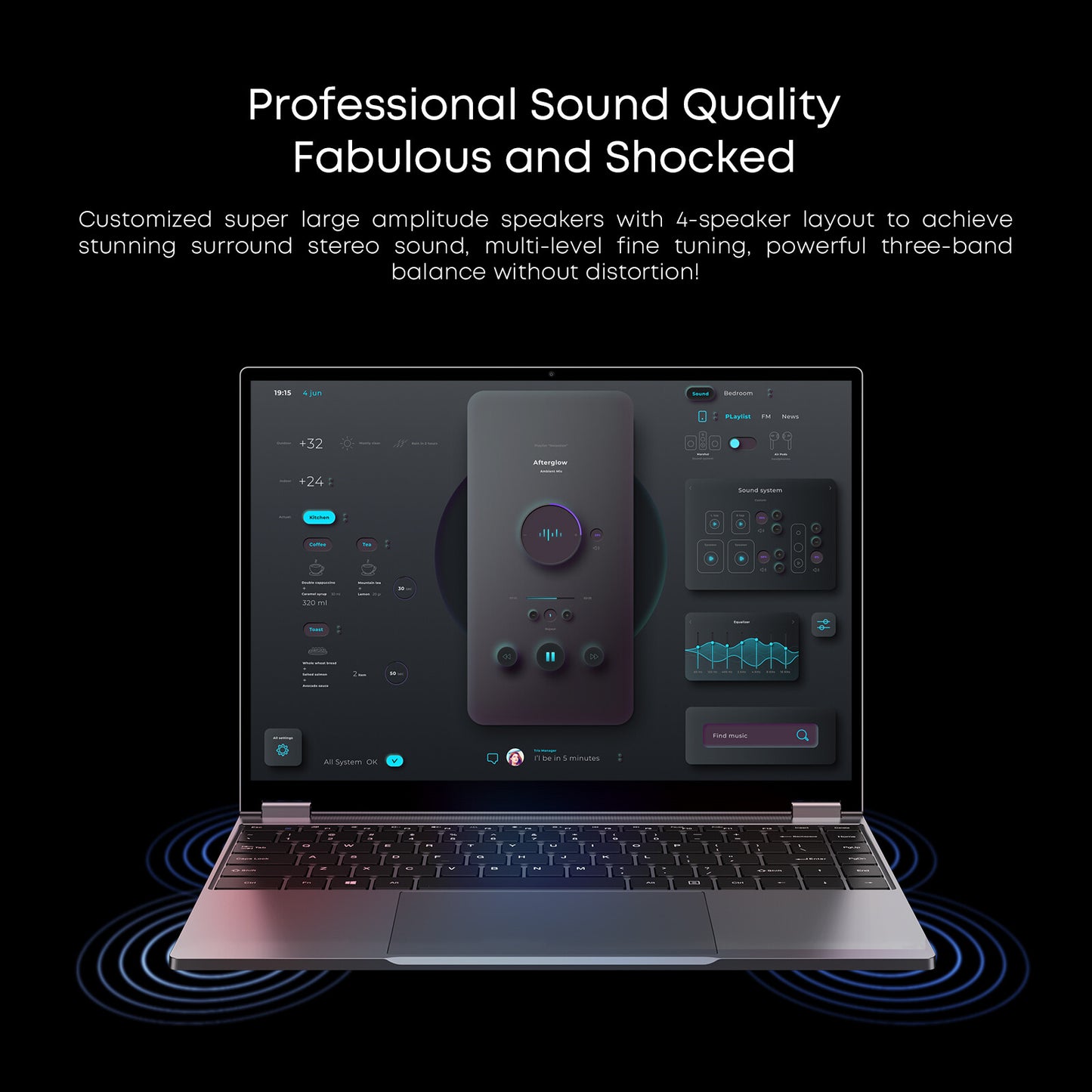 CHUWI FreeBook 13.5'' Touchscreen Laptop Intel Celeron N5100 360 Rotation 12+512