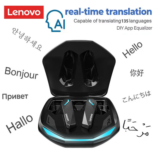 AI Earphones GM2 Pro Bluetooth 5.4 Gaming Headset  Wireless Headphone AI Real-ti