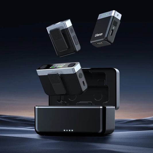 U-Mic Stereo Wireless Lavalier Microphone for DSLR Phone Interview Video Record