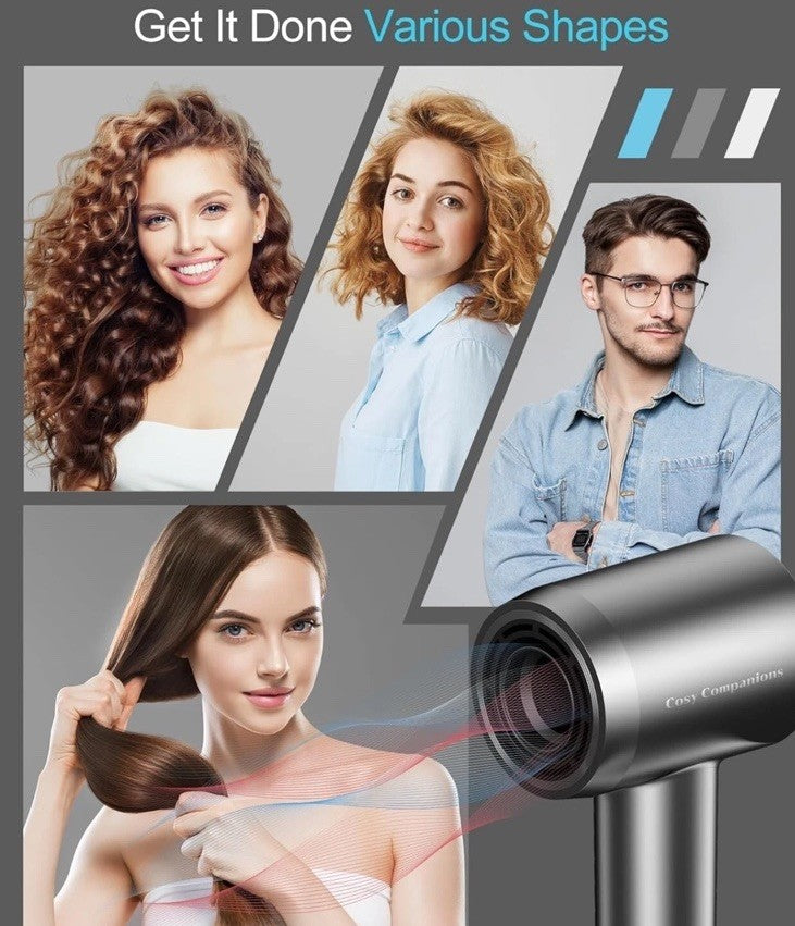 Professional High-Speed Blow Dryer, 150000 RPM, Negative Ion Technology
