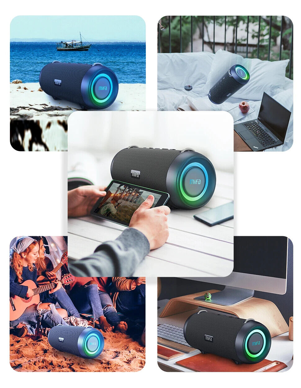 Bluetooth Speaker 60W Output Power Bluetooth Speaker with Class D Amplifier