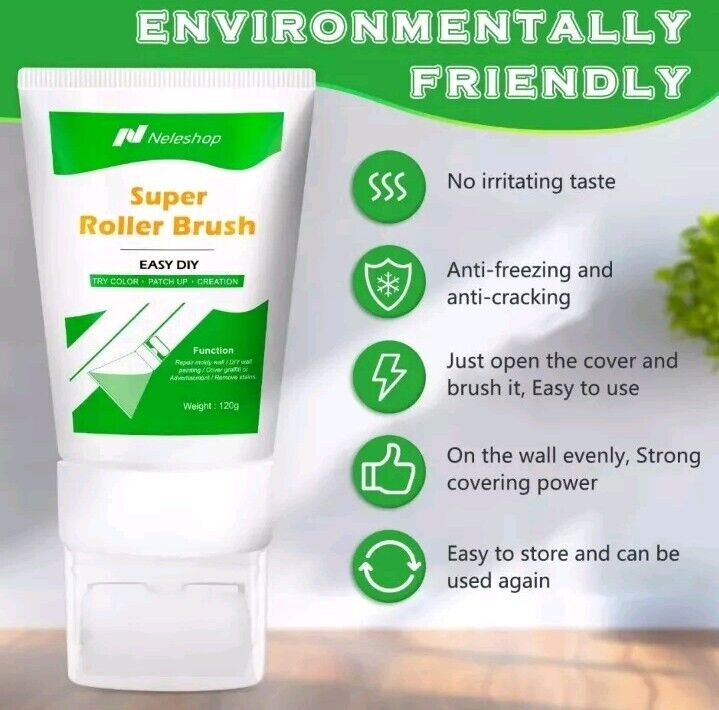 White Paint For Wall Touch Up Paint For Walls Repair Tool,Paint Roller Brush