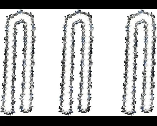 3 Pack 8 inch Chainsaw Chain 3/8" LP Pitch - .043" Gauge - 34 Drive Links