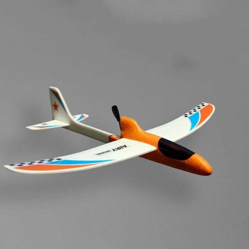 RC Glider Hand Throwing Airplanes Electric Capacitor Educational Toy For Kids