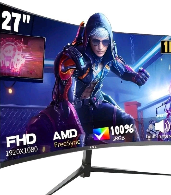 Frameless 27-Inch Curved Monitor - 1ms, 180Hz Refresh with Eye Protection