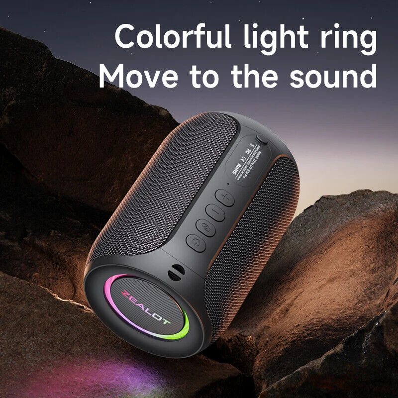 Powerful Bluetooth Speaker, Bass Wireless,LED Light, Outdoor Speakers, Subwoofer