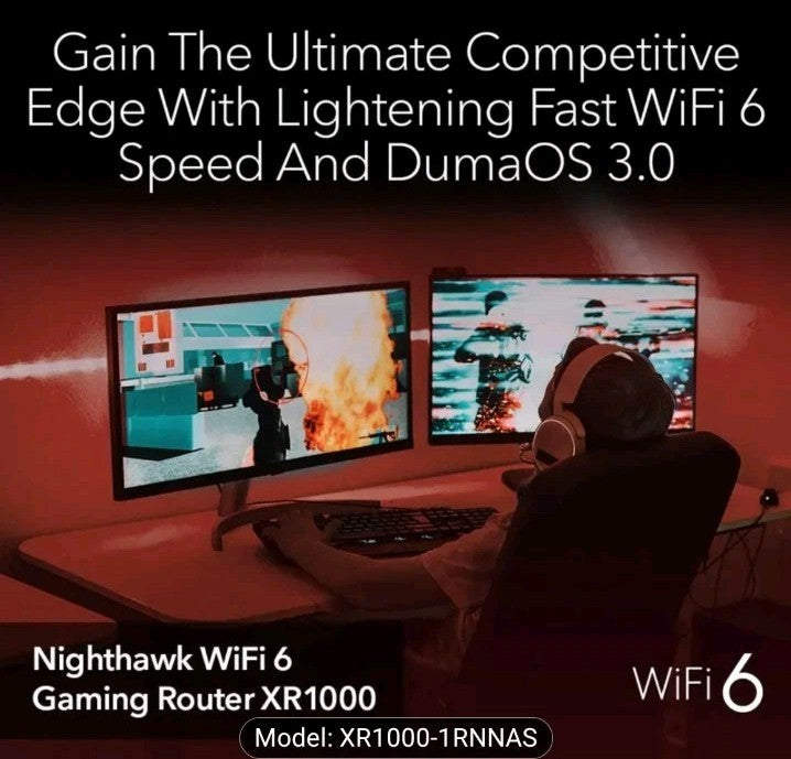NETGEAR Nighthawk Pro Gaming 6 Router XR1000 AX5400 Wireless Speed 5.4 Gbps