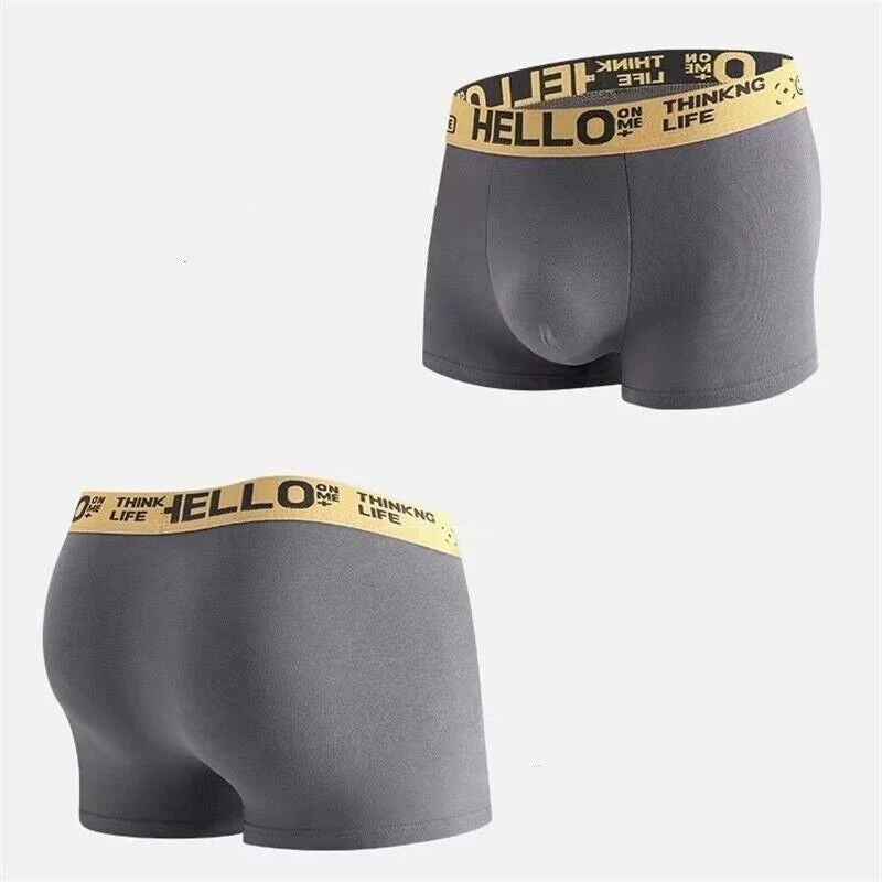 Calzoncillos Bóxer De Alta Elasticidad Para Hombre Ropa Interior Masculina