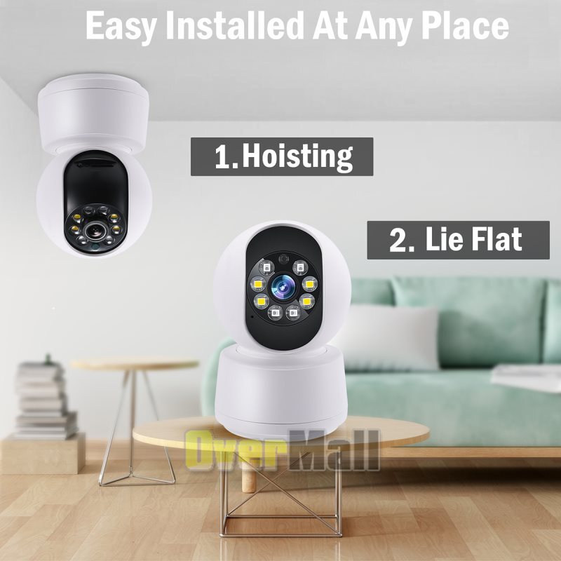 Camara De Seguridad Wifi HD Para Casa Interior Exterior Con Audio y Microfono