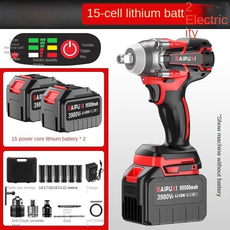 Electric Wrench Brushless Torque Electric Wrench Wind Gun Lithium Electric Tool