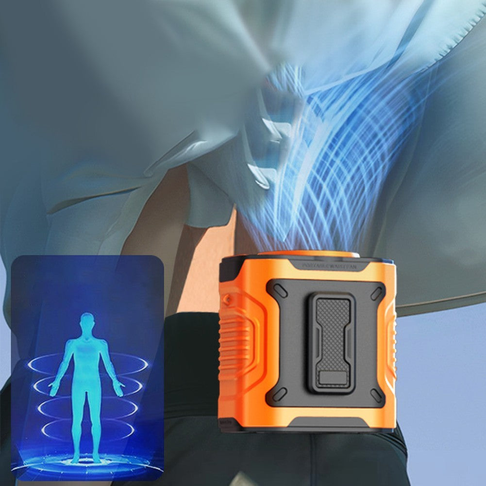Lightweight Portable Waist Fan with Long Lasting Battery Life for Outdoors