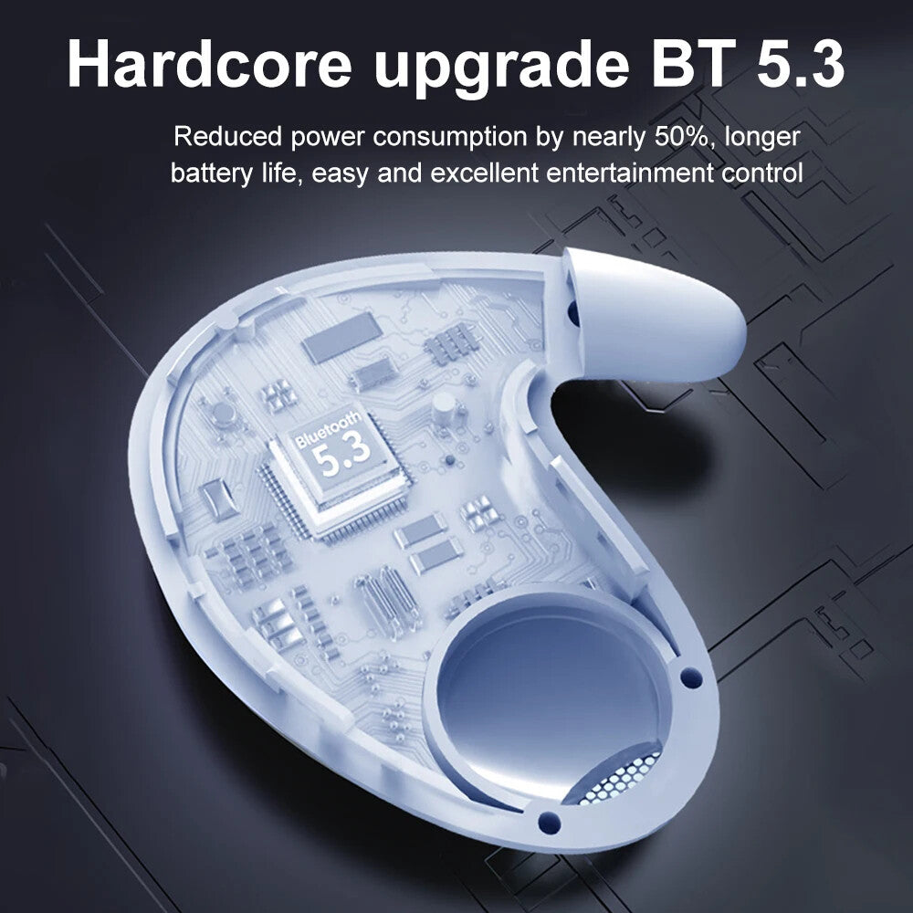Bluetooth Earbuds Headset TWS5.3 Inear Wireless Earphone Invisible for All Phone