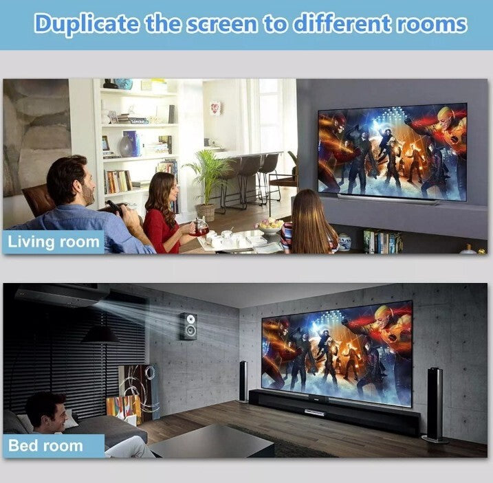 4K@60Hz HDMI Splitter 1 in 2 Out, HDMI Splitter for dual Monitors Duplicate only