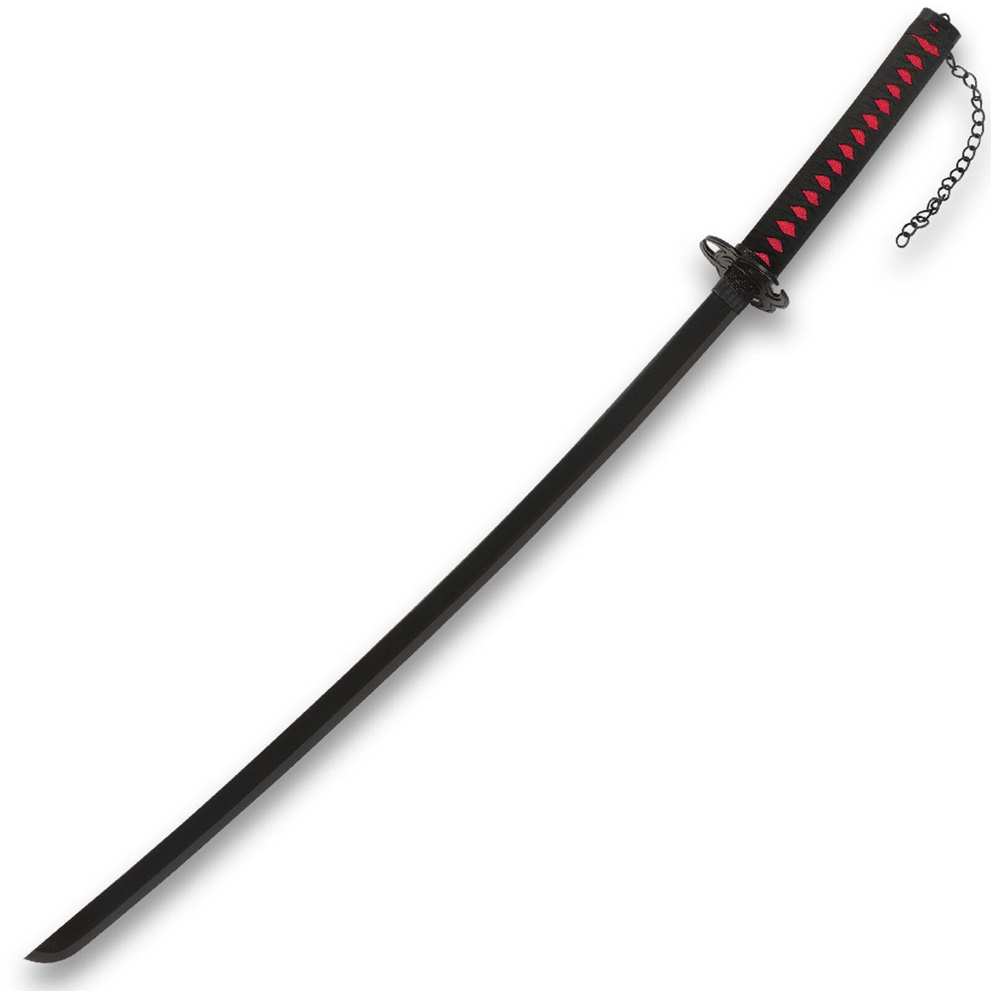 Red Bio-Hazard Katana and Sheath | Carbon Steel Blade | Length 38”