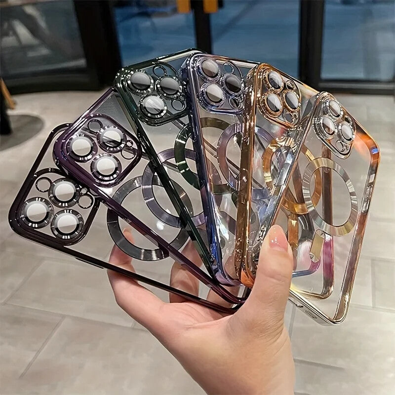For iPhone 11 12 13 14 15 Pro Max Plus Shockproof Silicone Cover Wireless Case