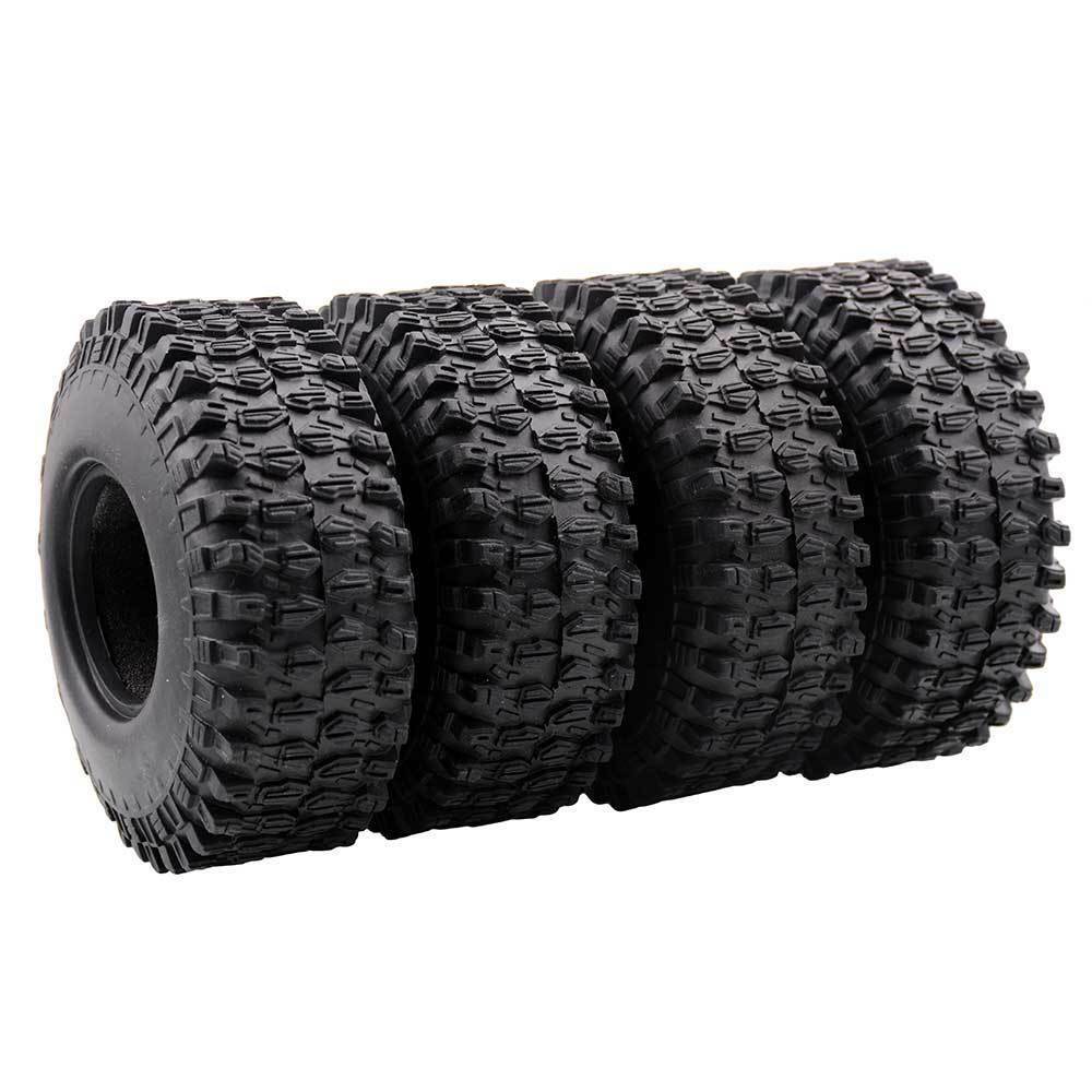 4PCS 1.9 Inch 108/120MM RC Crawler Tires For 1/10 SCX10 90046 D90 RC4WD TRX-4